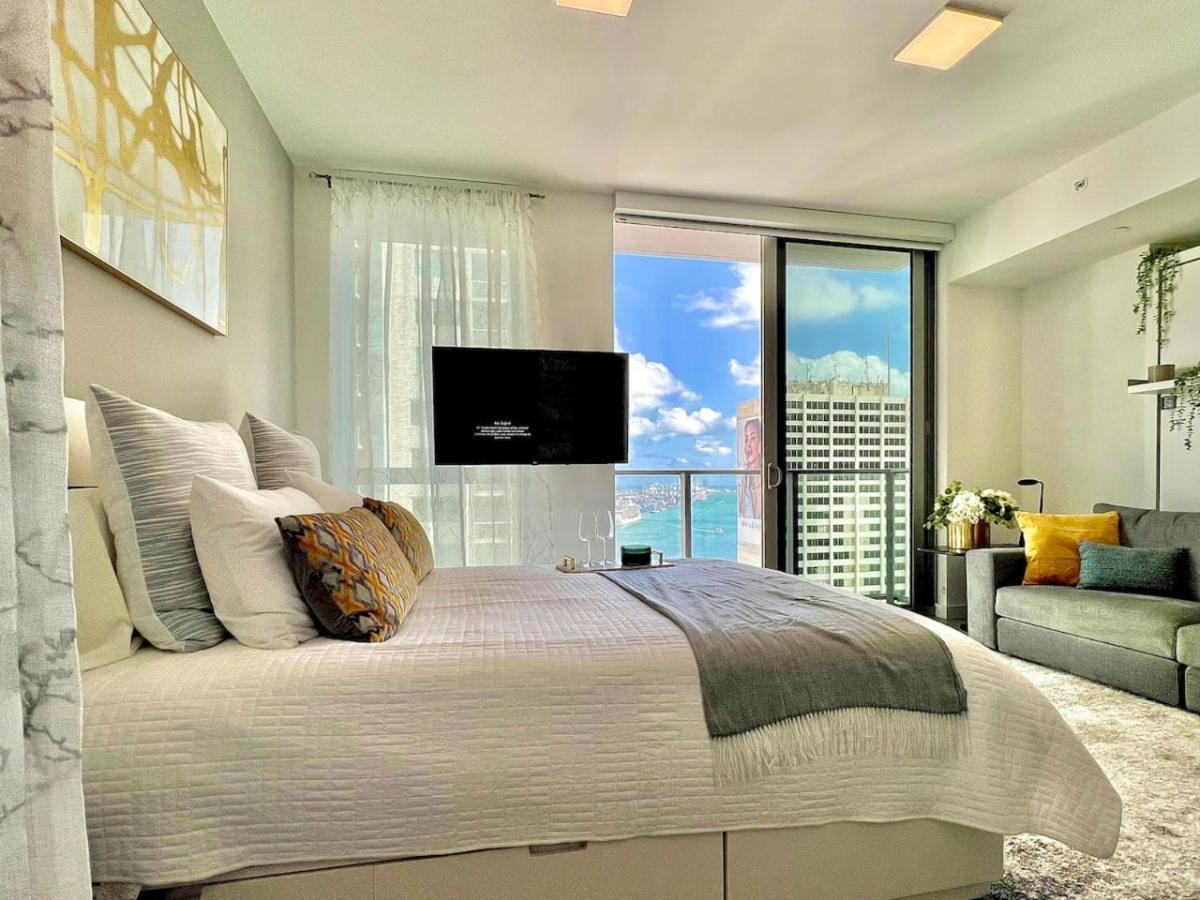 Ocean View Studio Pool And Gym Apartment Miami Bagian luar foto